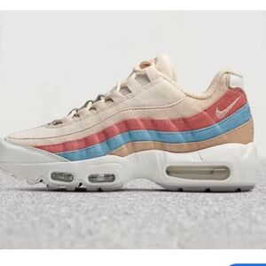 Nike Air Max 95 trainers in cream and multi-colour